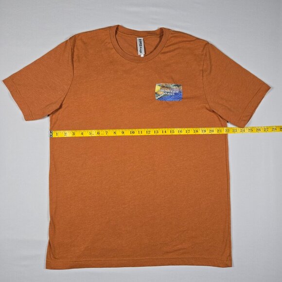 Ripped Rags Thunder Bay Marina T-Shirt XL Orange Graphic Tee Nautical Streetwear - Picture 9 of 13